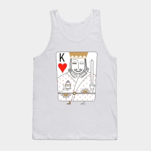 King heart red love Tank Top